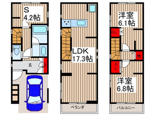 Kolet市川の物件間取画像